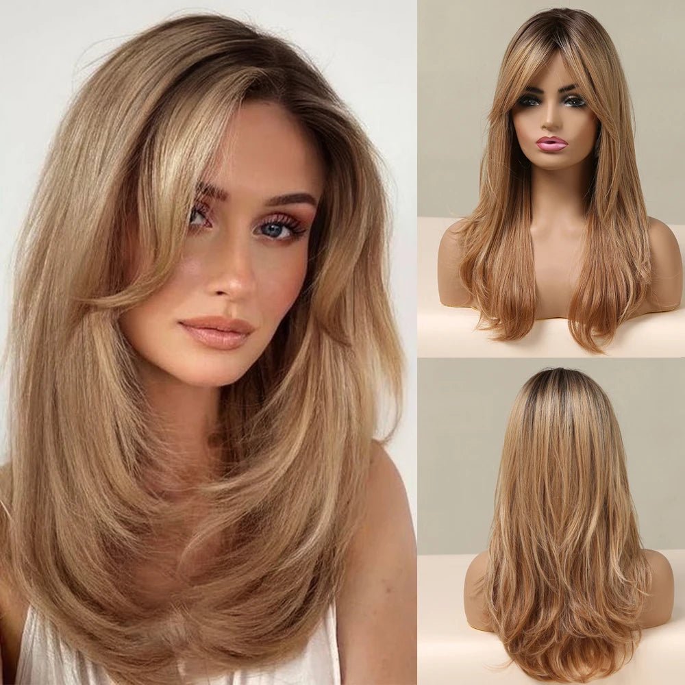 Layered Straight Synthetic Wig - HairNjoy