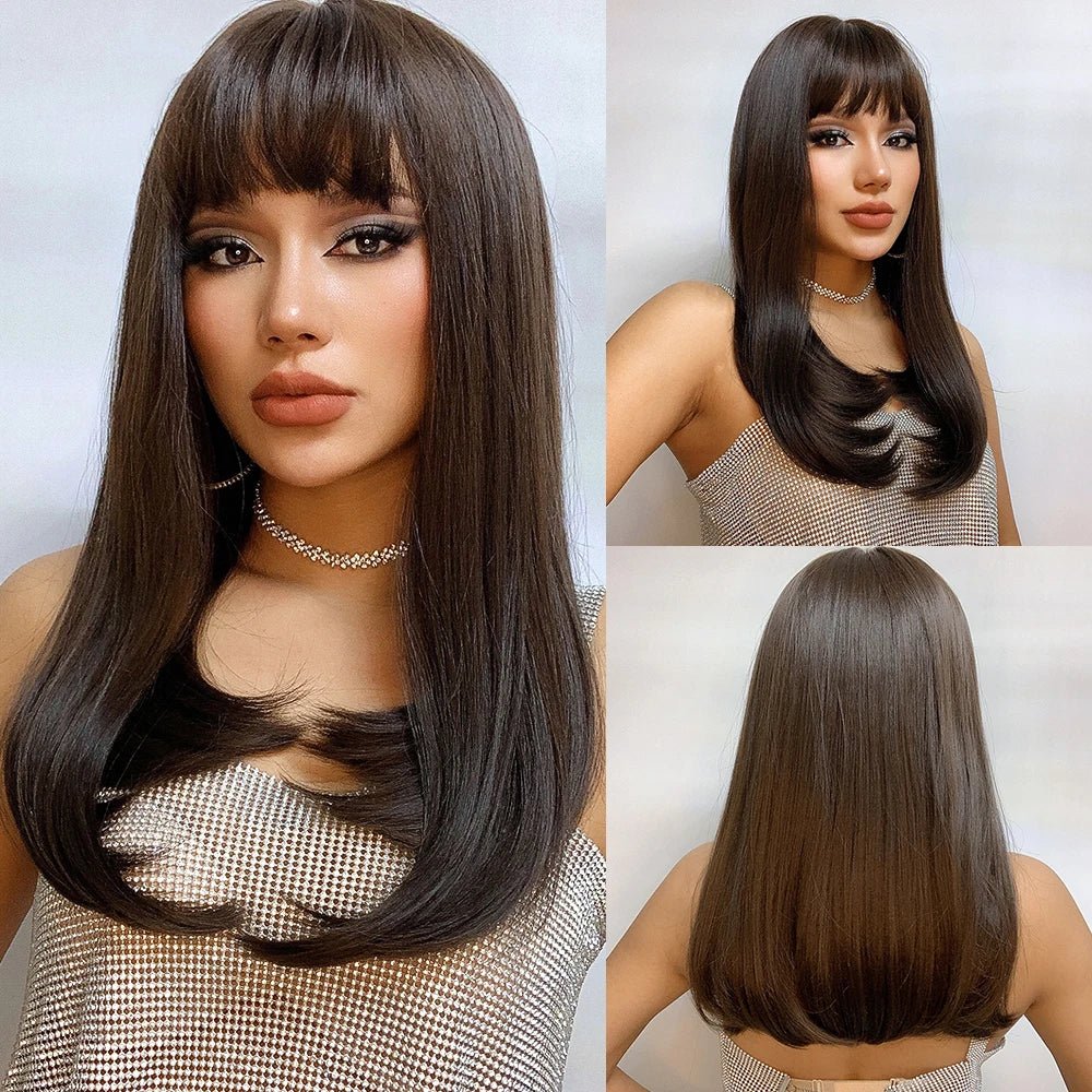 Layered Straight Synthetic Wig - HairNjoy