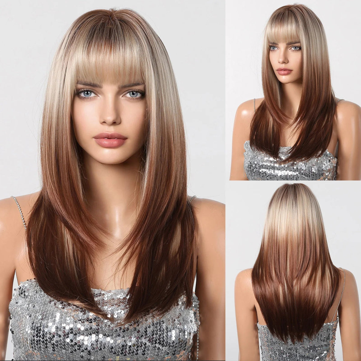 Layered Straight Synthetic Wig - HairNjoy