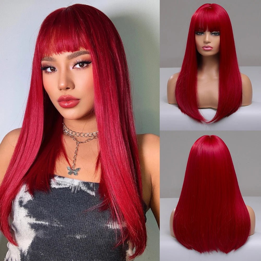 Layered Straight Synthetic Wig - HairNjoy