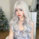 Layered Wavy Wig with Fluffy Bangs - HairNjoy