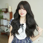 Layered Wavy Wig with Fluffy Bangs - HairNjoy