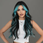 Light Blue Layered Wavy Wig - HairNjoy