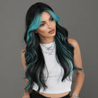 Light Blue Layered Wavy Wig - HairNjoy