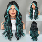 Light Blue Layered Wavy Wig - HairNjoy