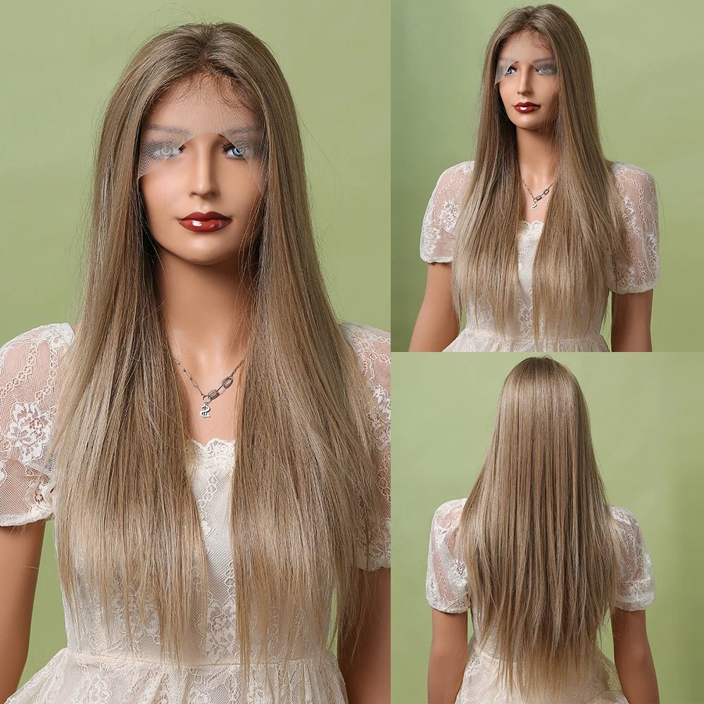 Light Brown Enchantment: Synthetic Wig - HairNjoy