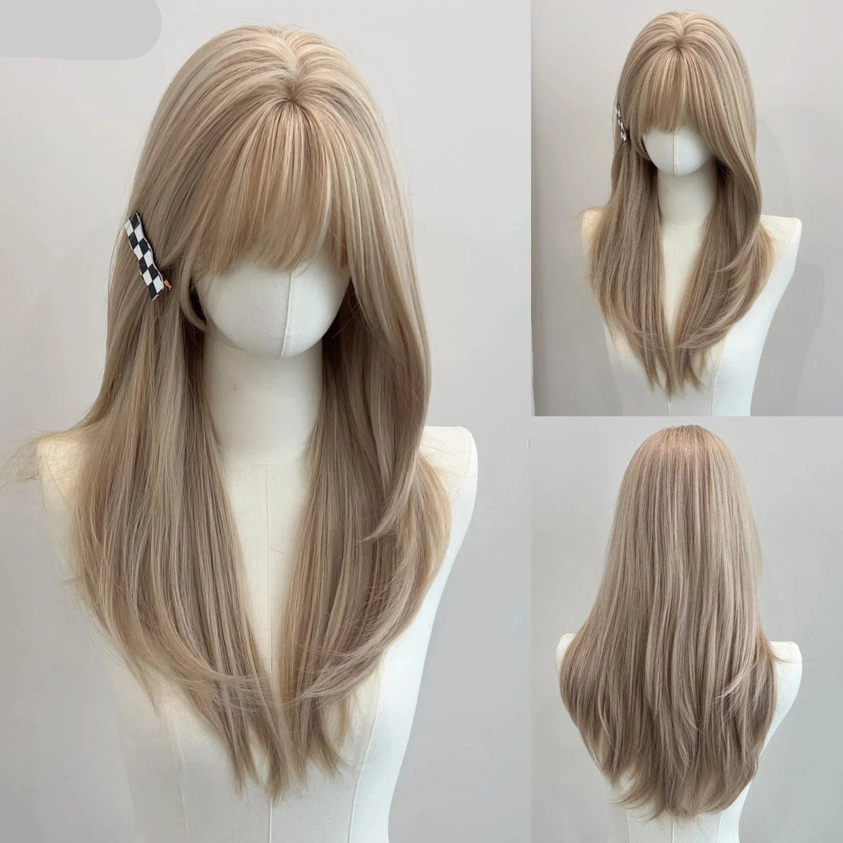 Light Brown Long Straight Wig - HairNjoy