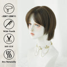 Light Brown Straight Wig - HairNjoy