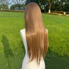 Light Golden Long Straight Hair - HairNjoy