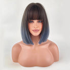 Linen Bob Straight Synthetic Wig - HairNjoy