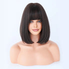 Linen Bob Straight Synthetic Wig - HairNjoy