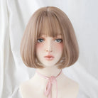 Linen Bob Straight Synthetic Wig - HairNjoy