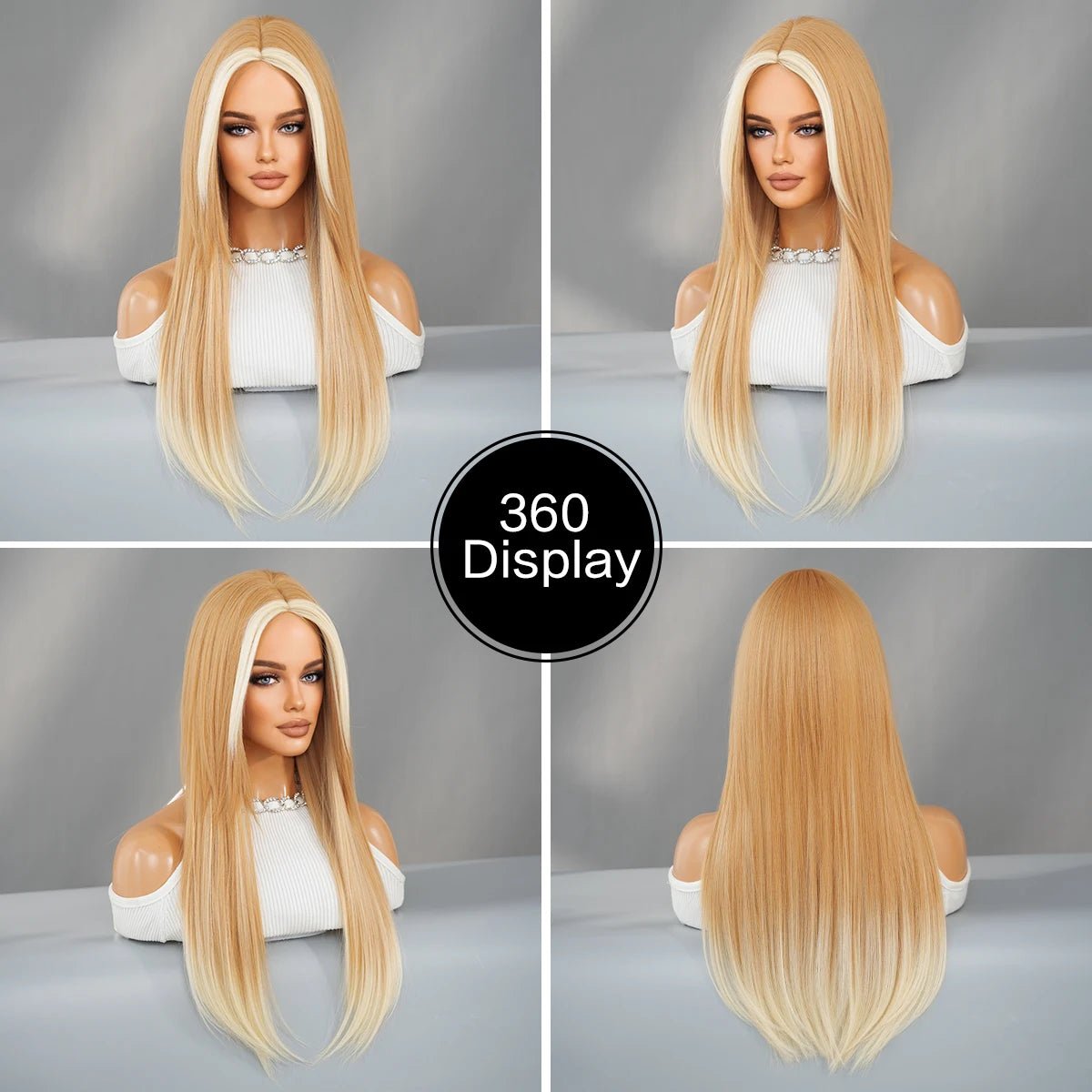 Long Blonde Layered Wig - HairNjoy