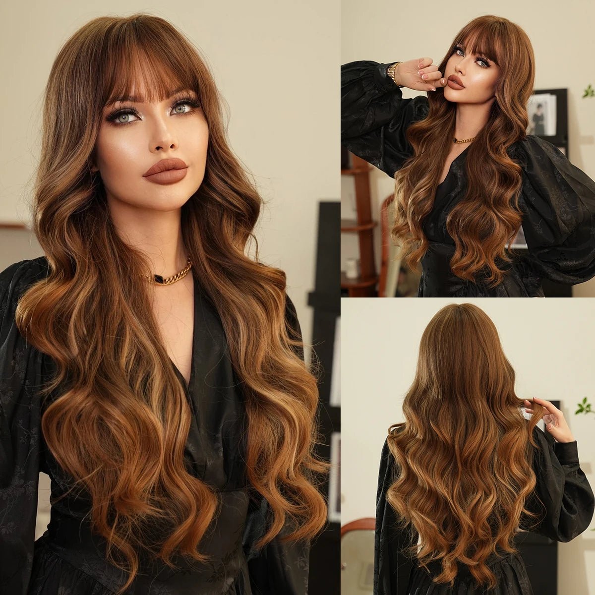 Long Blonde Layered Wig - HairNjoy