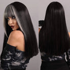 Long Body Wave Synthetic Wig with Bangs - HairNjoy