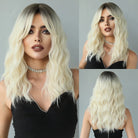 Long Body Wave Synthetic Wig with Bangs - HairNjoy