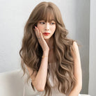 Long Body Wave Wig with Bangs - HairNjoy