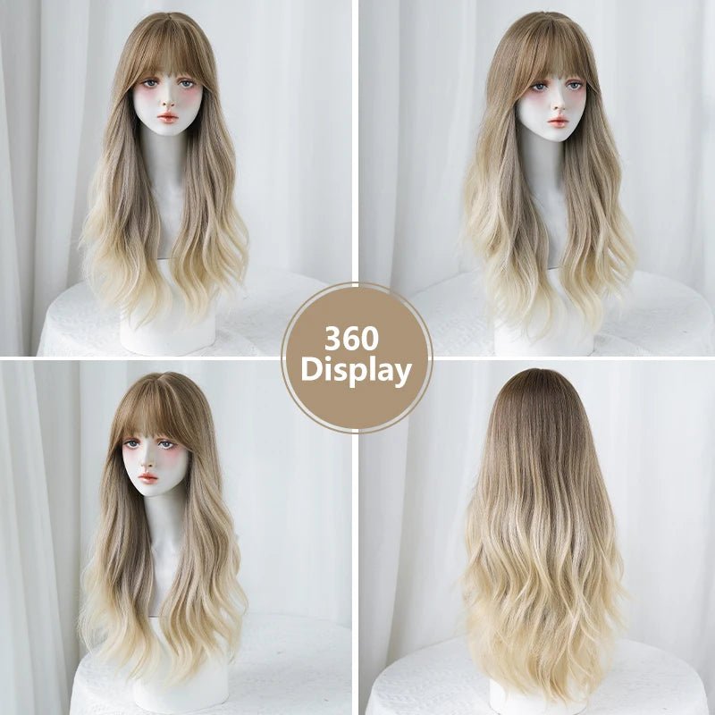 Long Gradient Body Wave Wig - HairNjoy