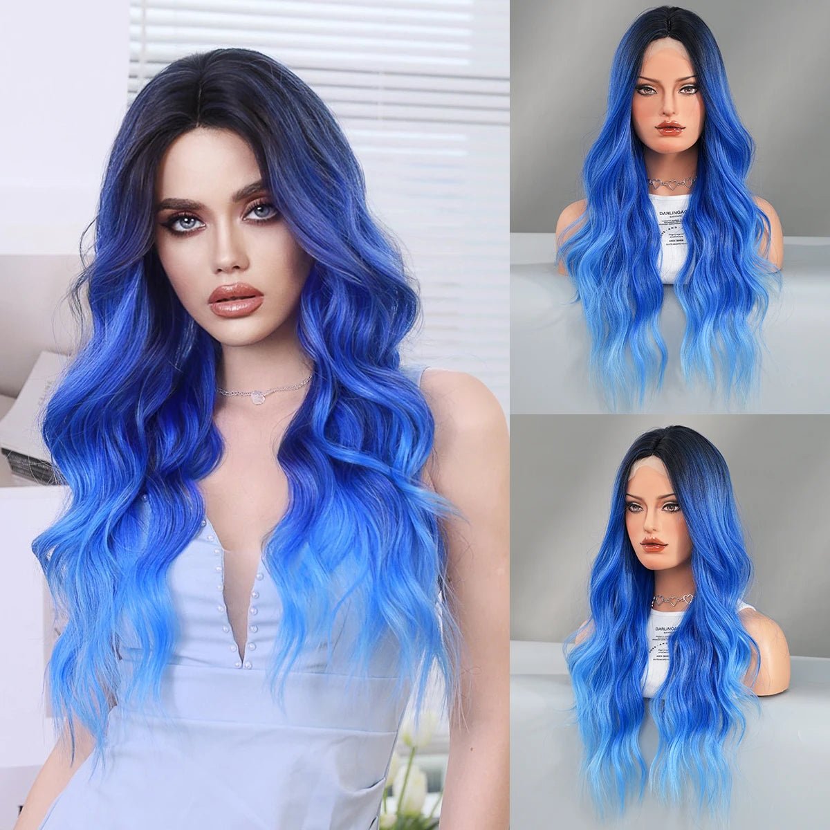 Long Highlight Synthetic Wig - HairNjoy