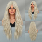 Long Light Blue Curly Wig - HairNjoy