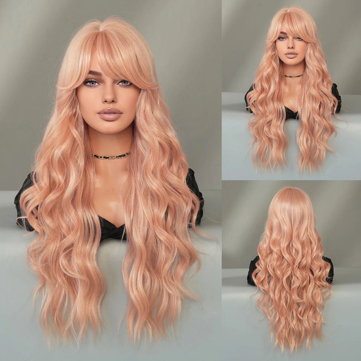 Long Light Blue Curly Wig - HairNjoy