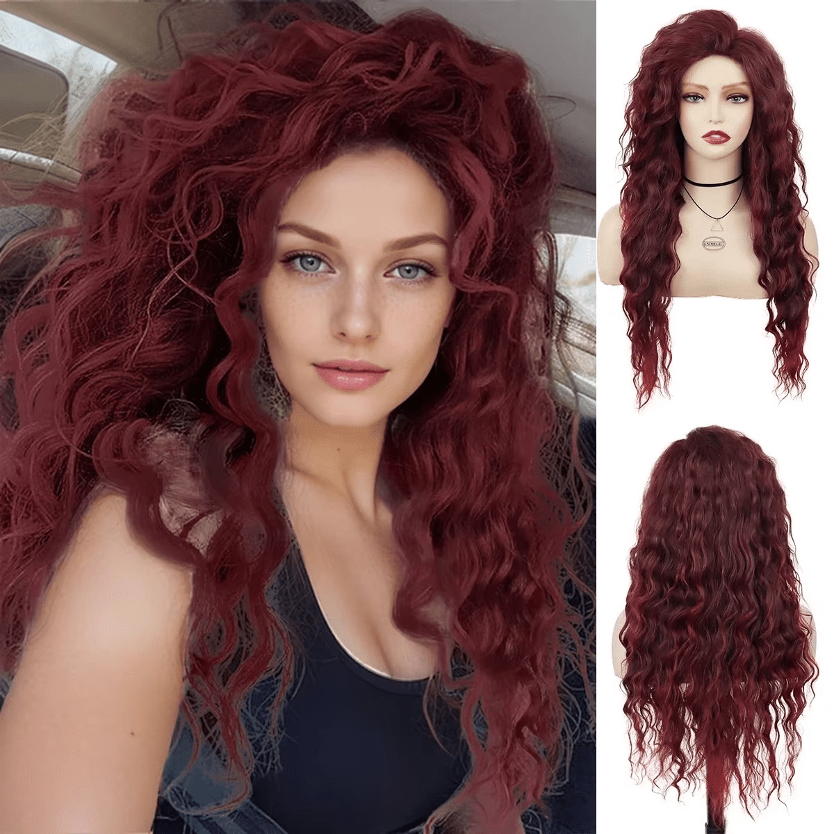 Long Natural Curly Cosplay Wigs - HairNjoy