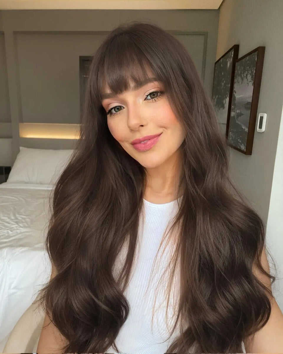 Long Straight Red Synthetic Wig - HairNjoy