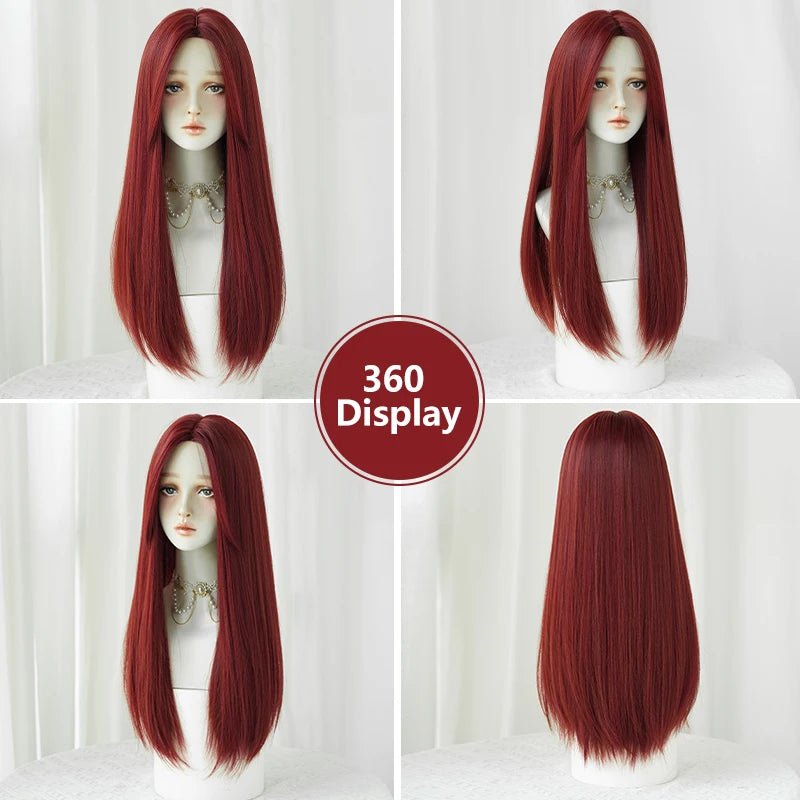 Long Straight Synthetic Costume Wig - HairNjoy