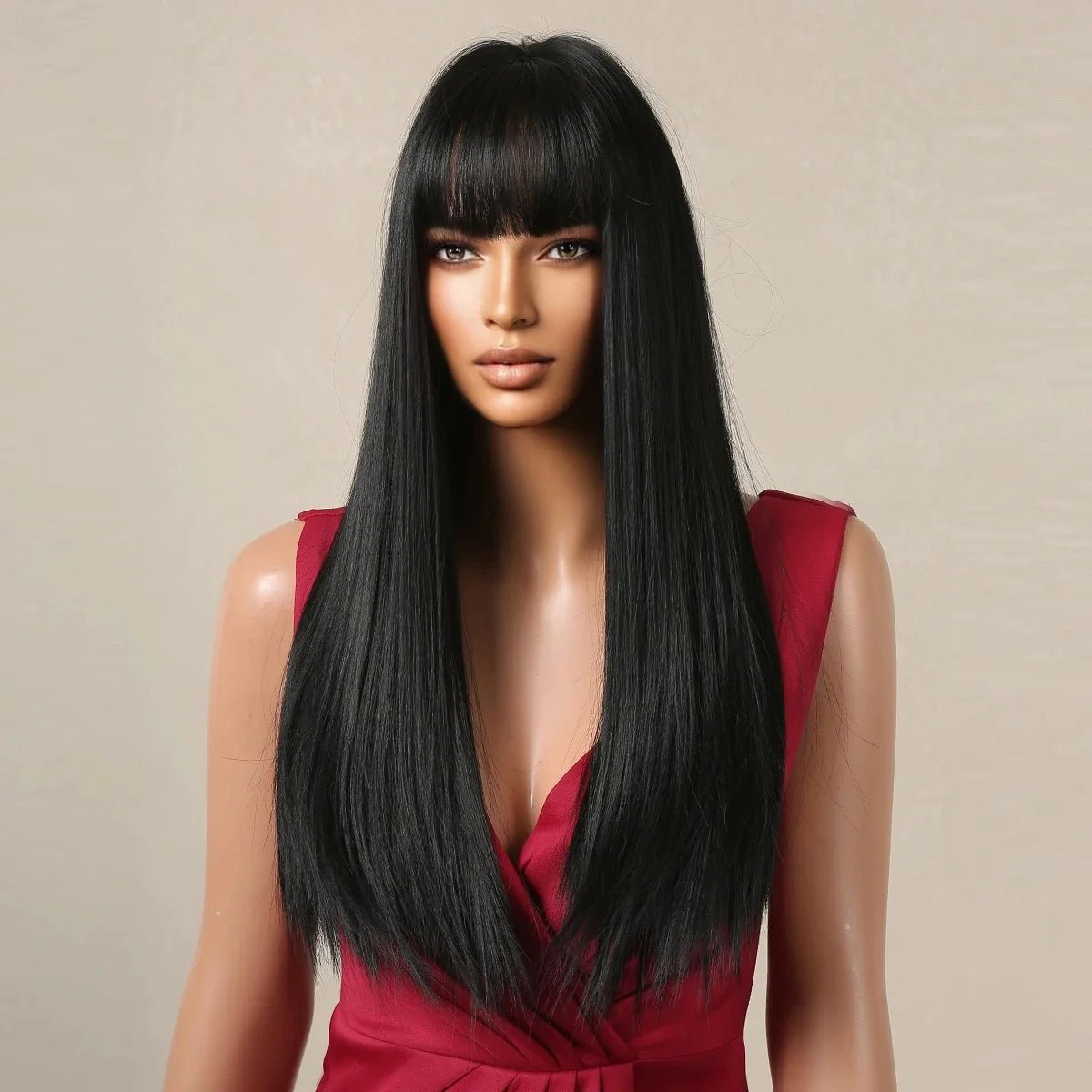 Long Straight Synthetic Wig - HairNjoy