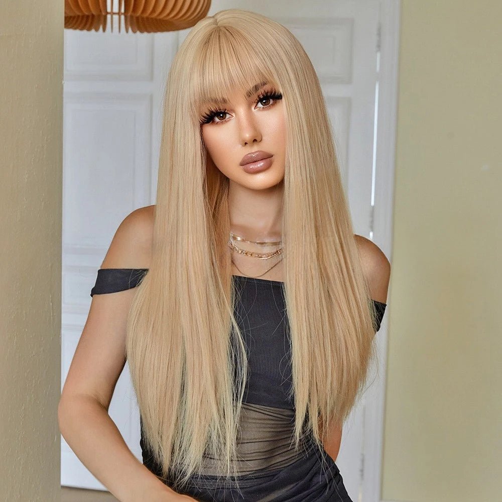 Long Straight Synthetic Wig - HairNjoy