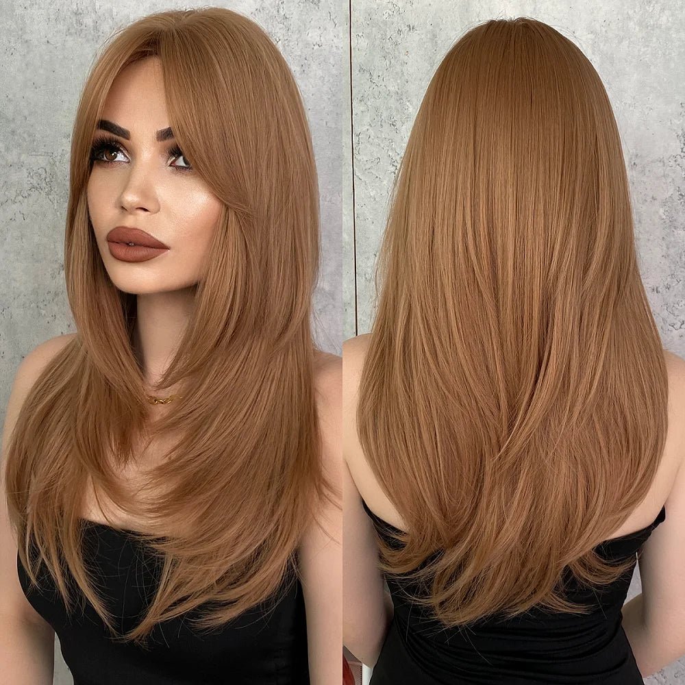 Long Straight Wig with Bangs - HairNjoy