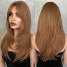 Long Straight Wig with Bangs - HairNjoy