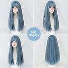 Long Straight Wig with Bangs - HairNjoy