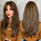 Long Straight Wig with Bangs - HairNjoy