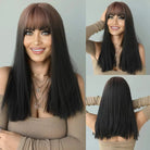 Long Straight Wig with Bangs - HairNjoy