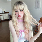 Long Straight Wig with Fluffy Bangs - HairNjoy