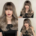 Long Wavy Cosplay Wig with Fluffy Bangs - HairNjoy