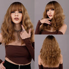 Long Wavy Cosplay Wig with Fluffy Bangs - HairNjoy