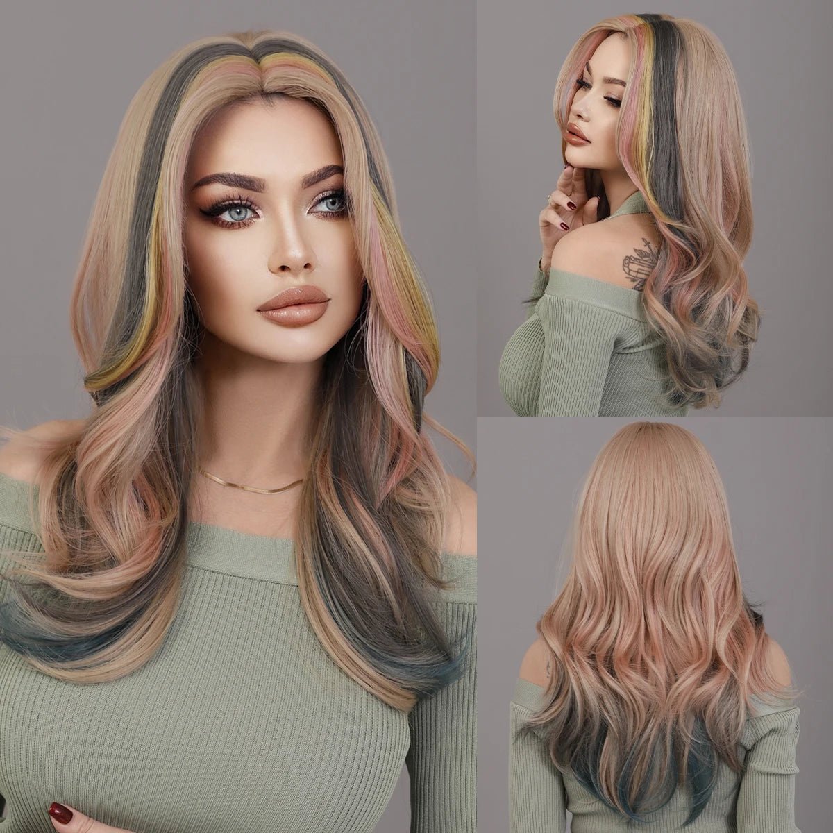 Long Wavy Heat Resistant Synthetic Wig - HairNjoy