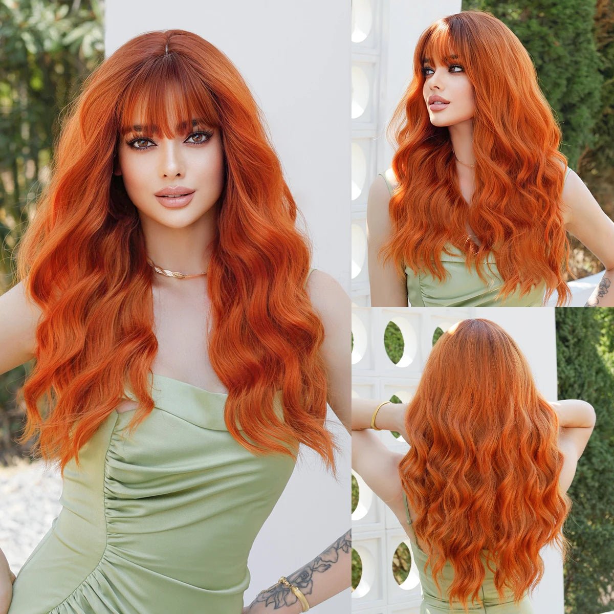 Long Wavy Heat Resistant Synthetic Wig - HairNjoy