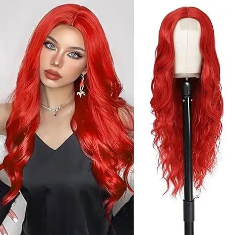 Long Wavy Synthetic Lace Wig - HairNjoy