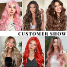 Long Wavy Synthetic Lace Wig - HairNjoy