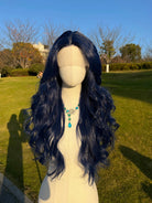 Long Wavy Synthetic Medium Split Wig - HairNjoy