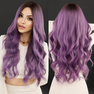 Long Wavy Synthetic Wig with Bangs - HairNjoy