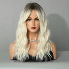 Long Wavy Synthetic Wigs with Bangs - HairNjoy