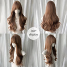 Long Wavy Wig with Bangs - HairNjoy