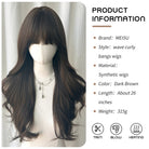 Long Wavy Wig with Bangs - HairNjoy