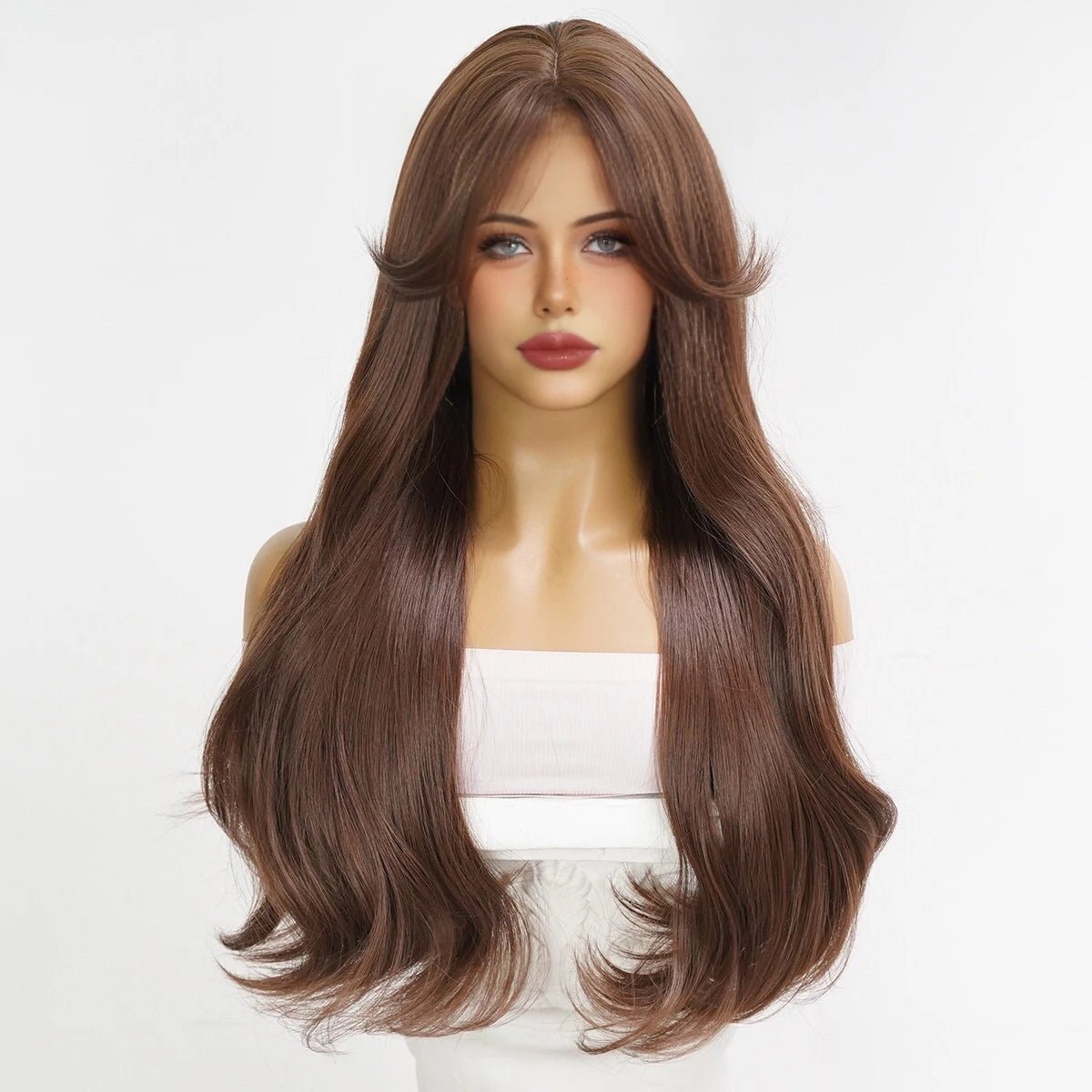 Long Wavy Wine Red Role - Playing Wig - HairNjoy