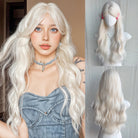 Long White Wavy Cosplay Wig - HairNjoy