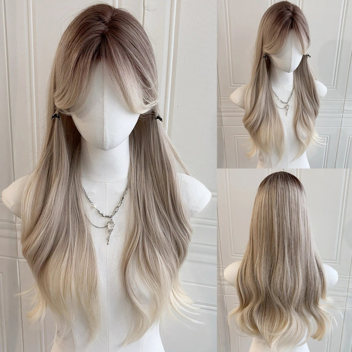 Long White Wavy Cosplay Wig - HairNjoy